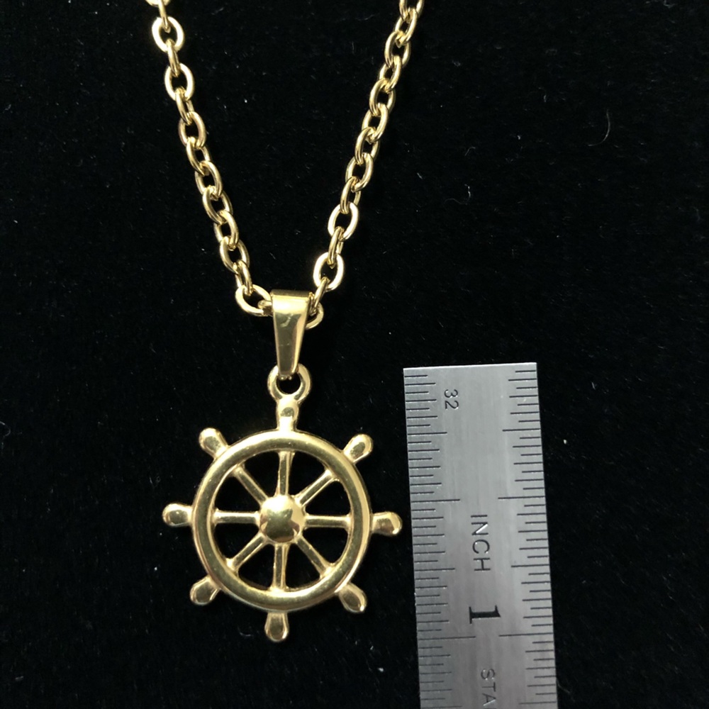 Nautical Stainless Steel Pendant with Chain